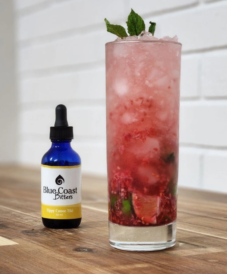 Raspberry Mojito Mocktail